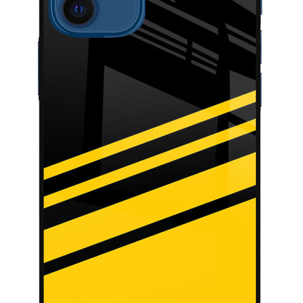 Yellow Shades iPhone 12 Glass Case Back Cover by Casekaro