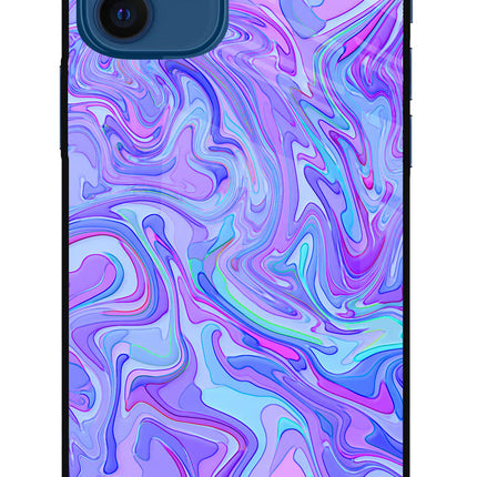 Glitter iPhone 12 Glass Case Back Cover by Casekaro