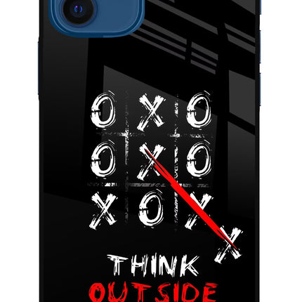 Think out of the BOX iPhone 12 Glass Case Back Cover by Casekaro