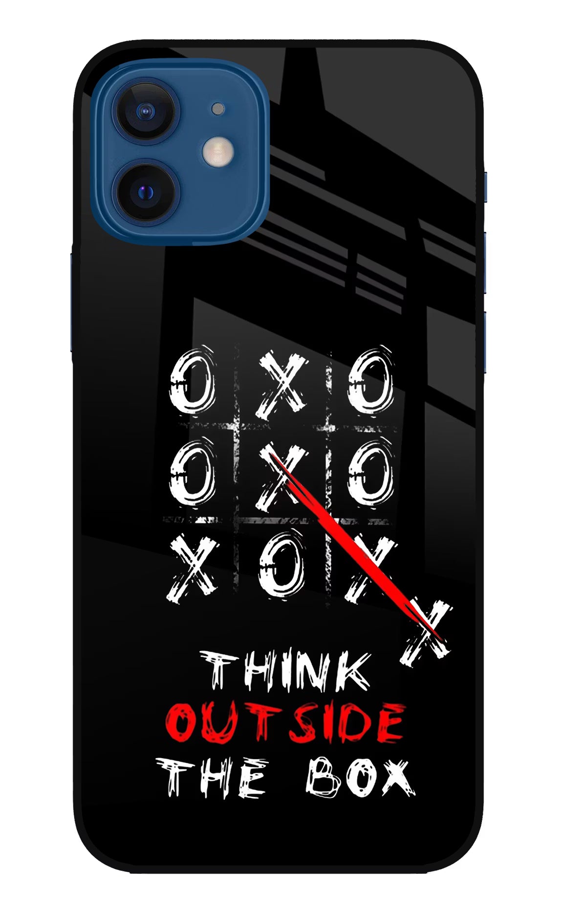 Think out of the BOX iPhone 12 Glass Case Back Cover by Casekaro