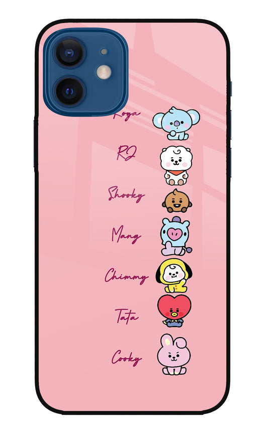 BTS names iPhone 12 Glass Case