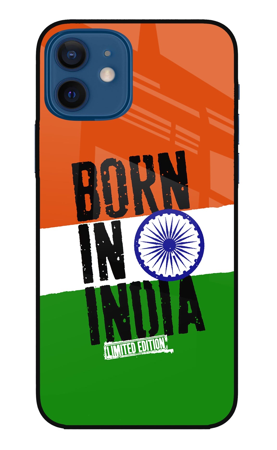 Born in India iPhone 12 Glass Case