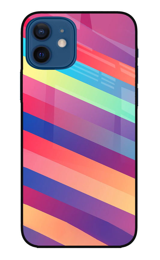 Stripes color iPhone 12 Glass Case