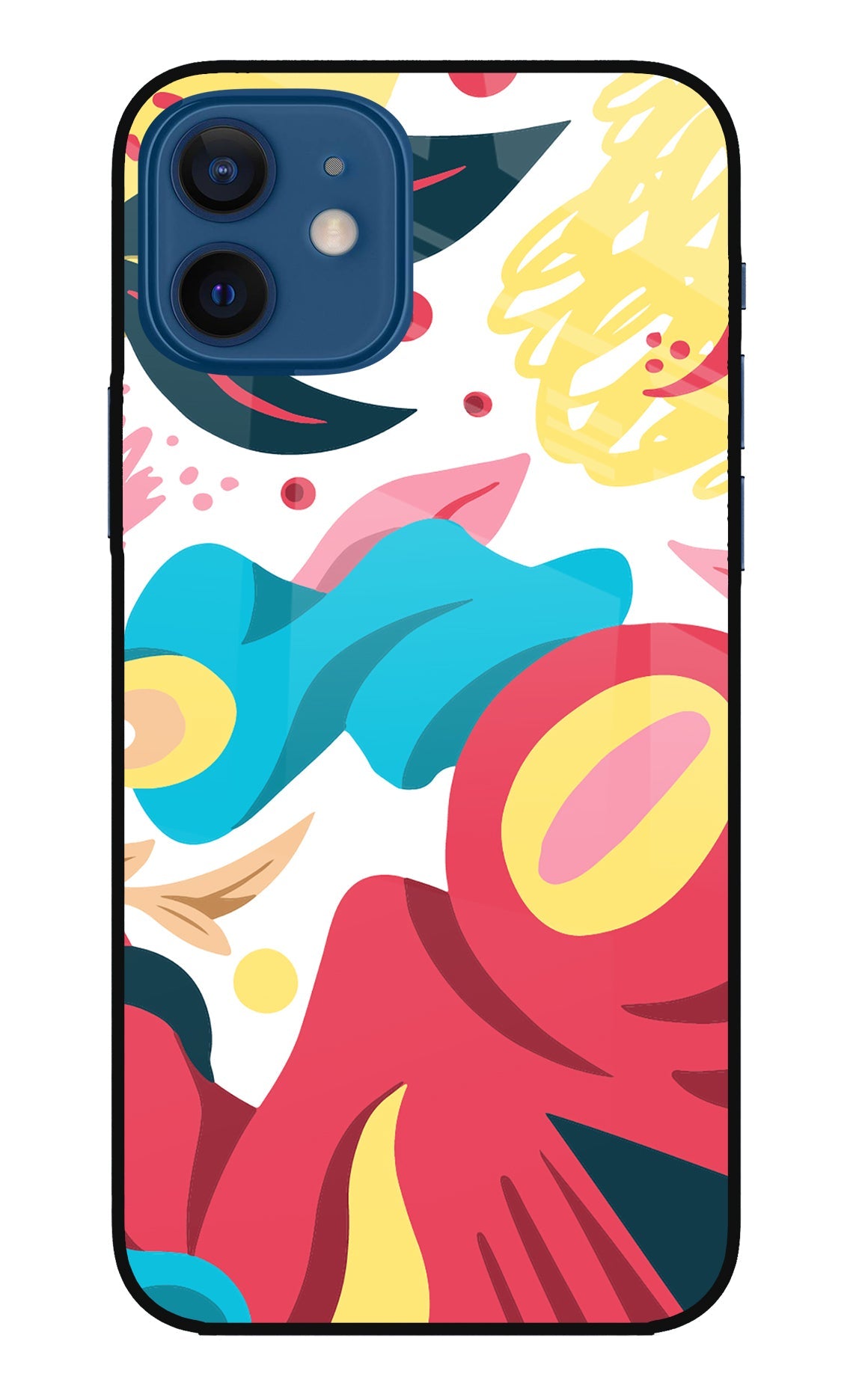 Trippy Art iPhone 12 Glass Case