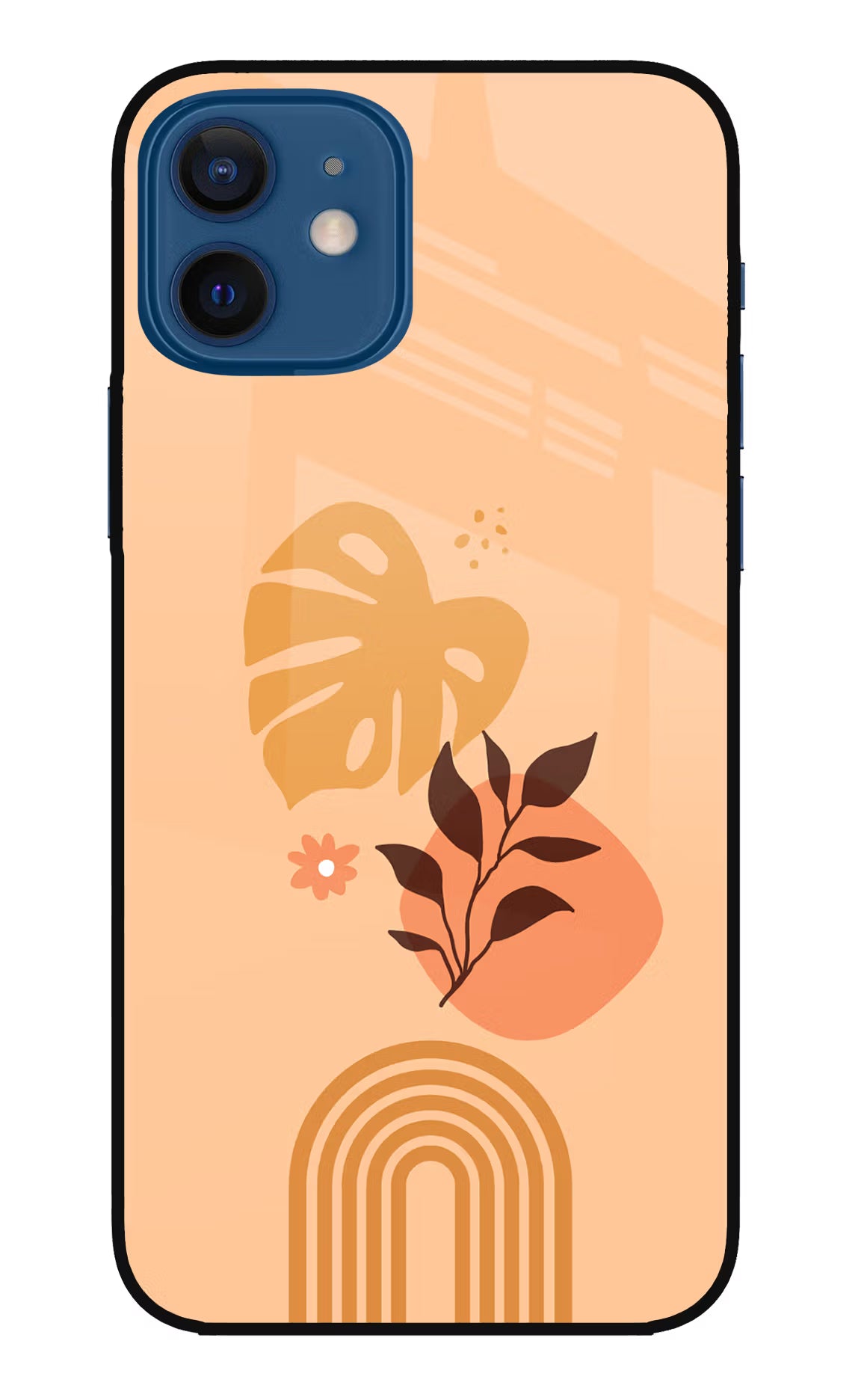 Bohemian Art iPhone 12 Glass Case Back Cover by Casekaro