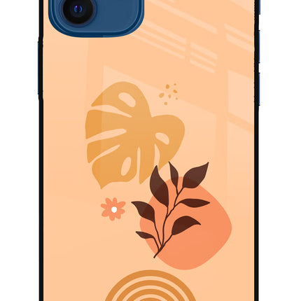 Bohemian Art iPhone 12 Glass Case Back Cover by Casekaro