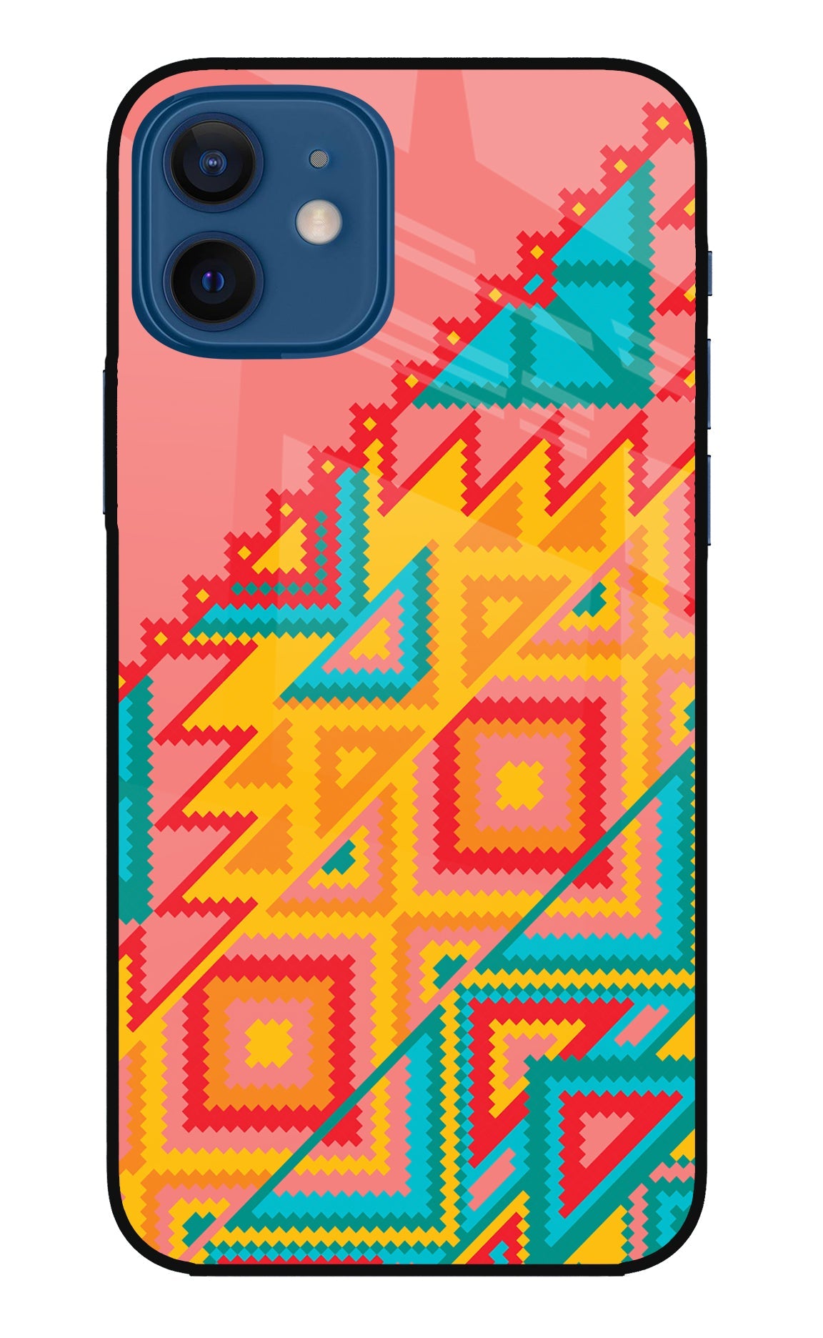 Aztec Tribal iPhone 12 Glass Case