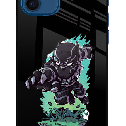 Black Panther iPhone 12 Glass Case