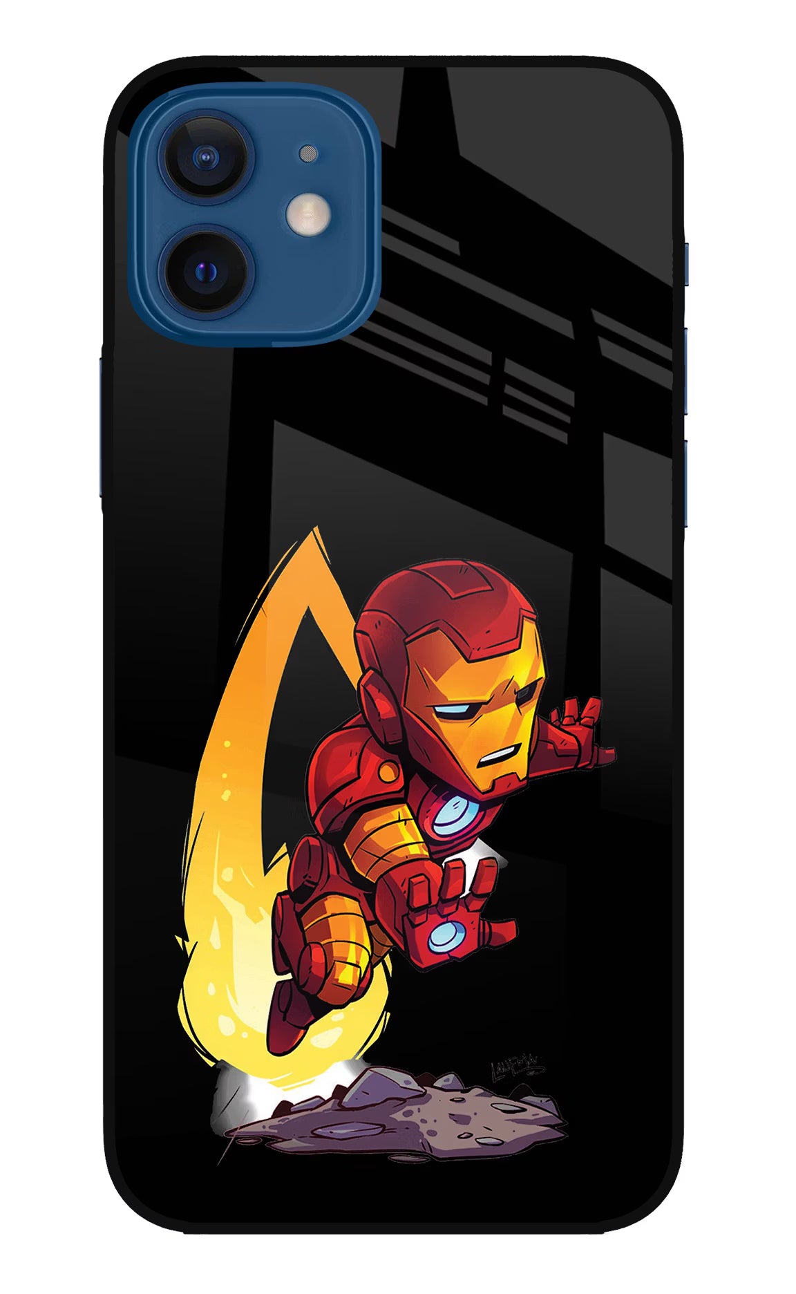 IronMan iPhone 12 Glass Case Back Cover by Casekaro