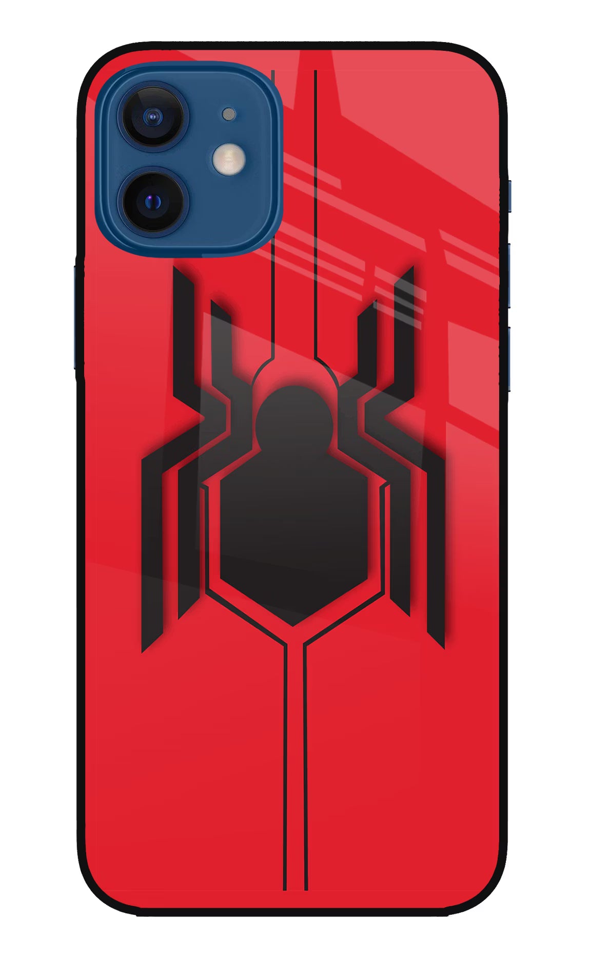Spider iPhone 12 Glass Case Back Cover by Casekaro