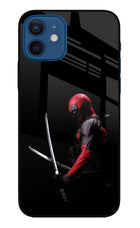 Deadpool iPhone 12 Glass Case Back Cover by Casekaro