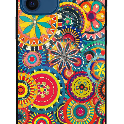 Gol Gol Art iPhone 12 Glass Case Back Cover by Casekaro