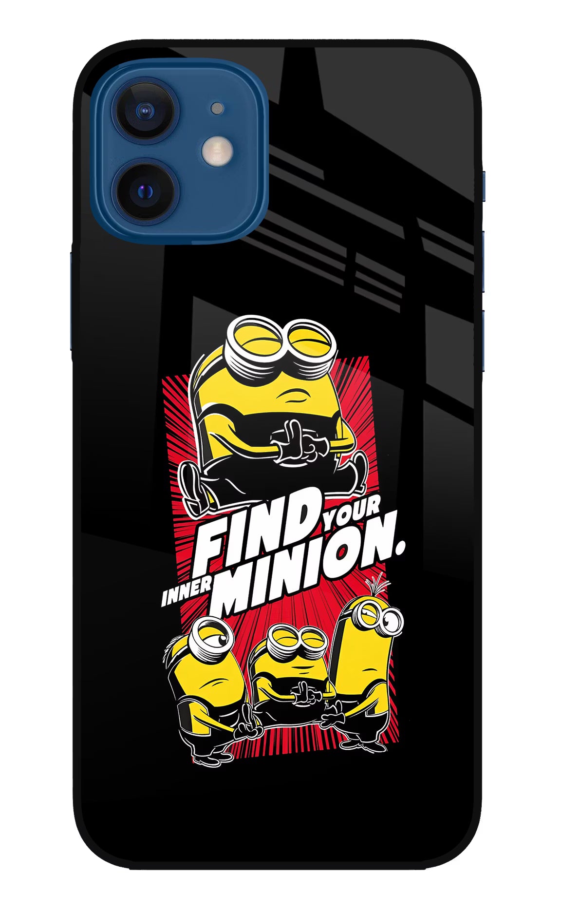 Find your inner Minion iPhone 12 Glass Case Back Cover by Casekaro