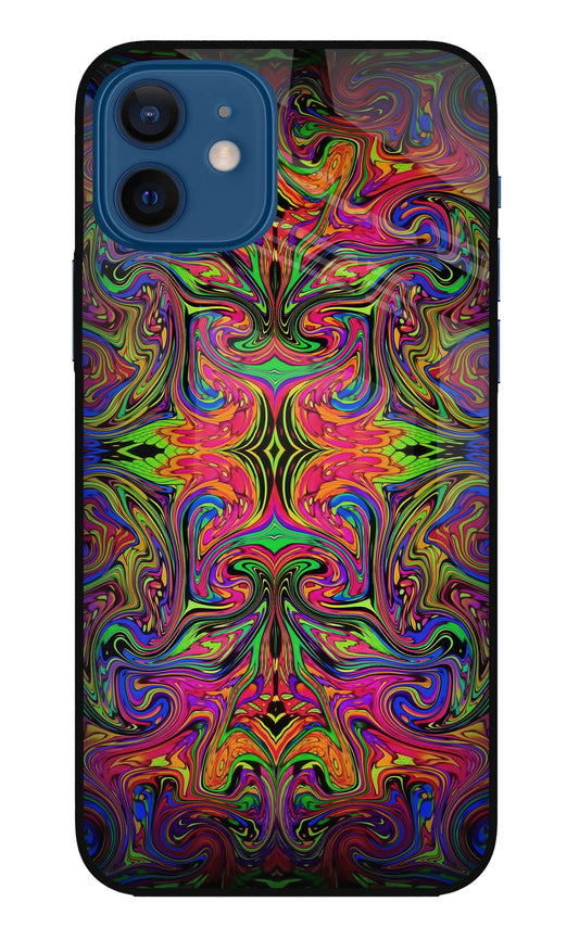 Psychedelic Art iPhone 12 Glass Case