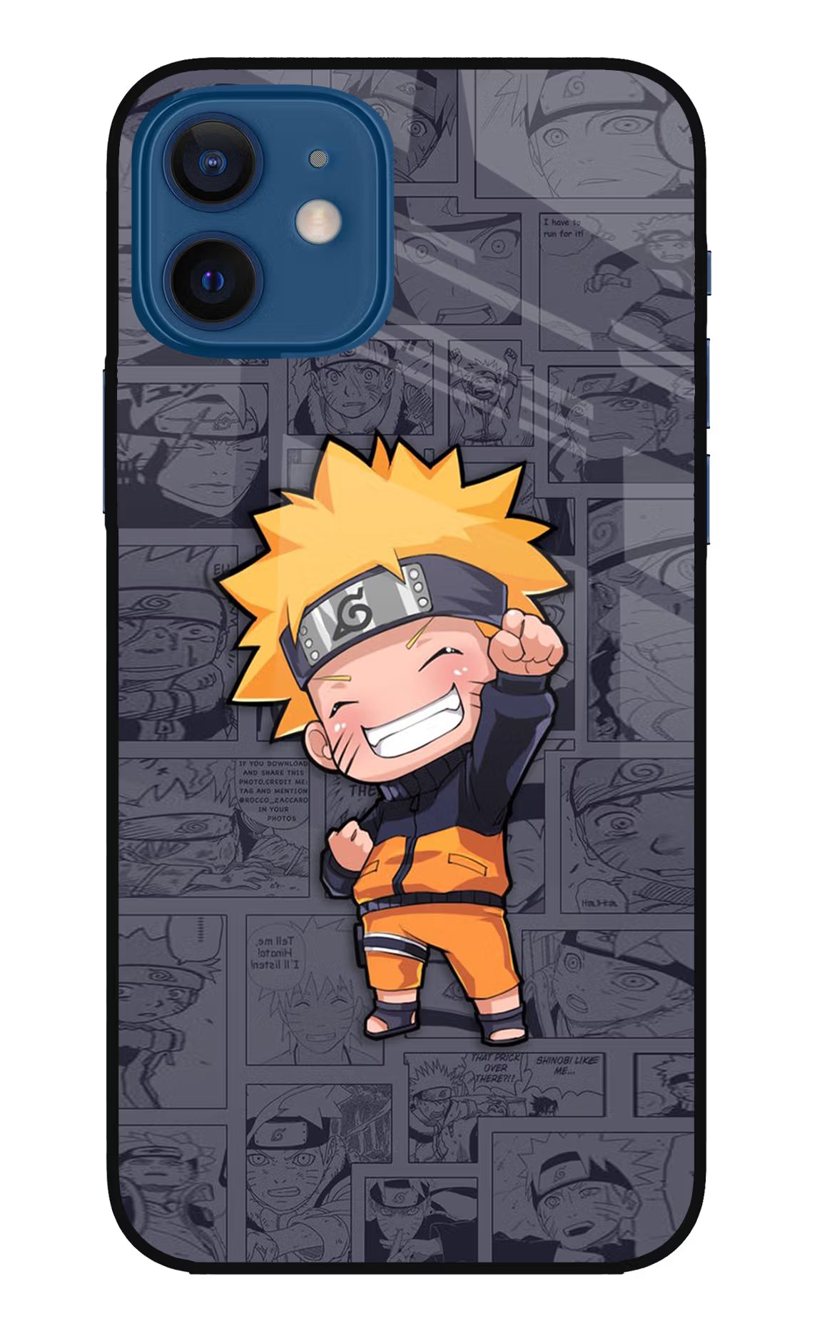 Chota Naruto iPhone 12 Glass Case Back Cover by Casekaro