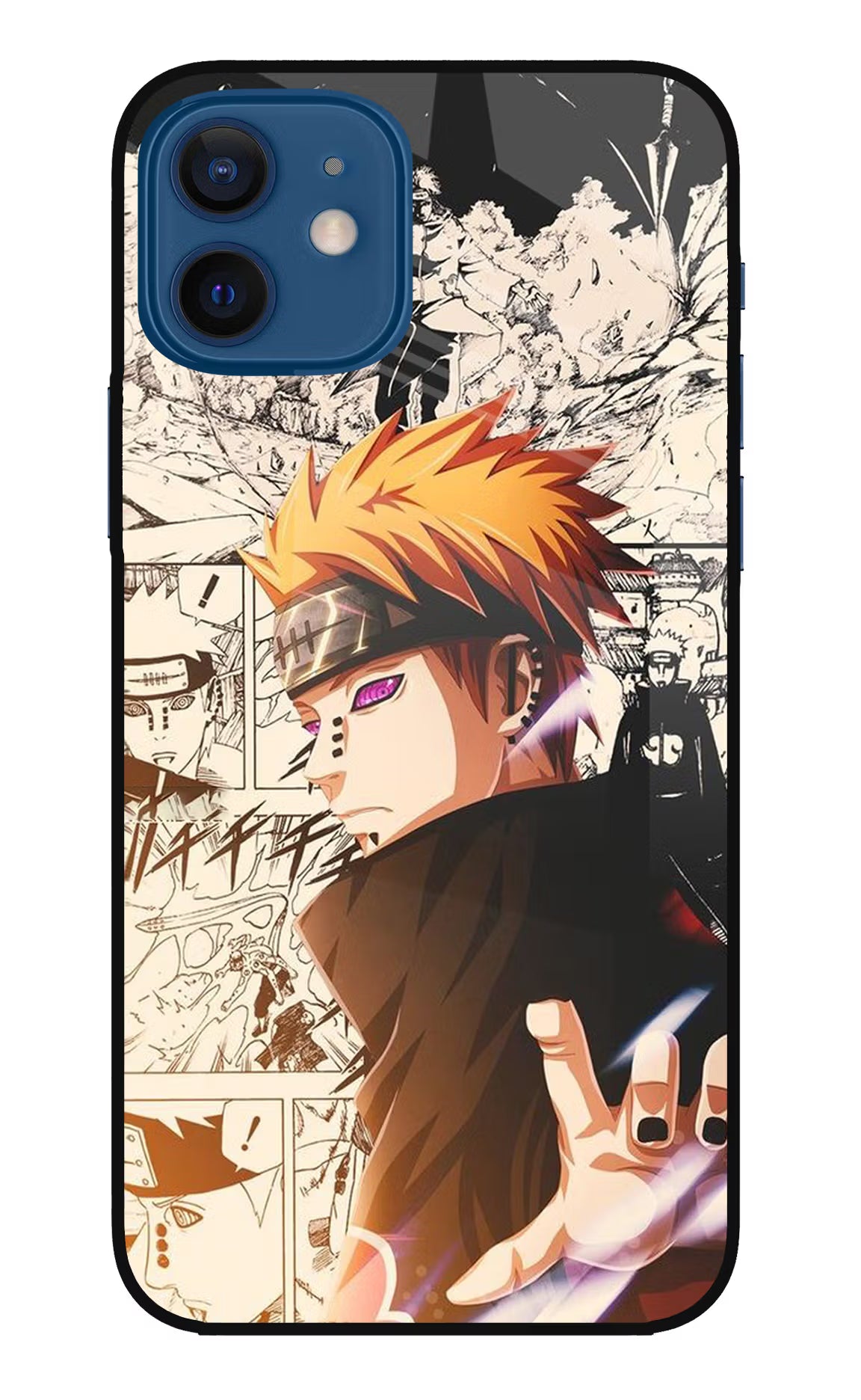 Pain Anime iPhone 12 Glass Case Back Cover by Casekaro