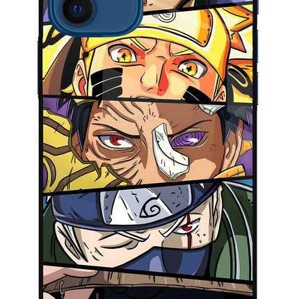Naruto Character iPhone 12 Glass Case Back Cover by Casekaro