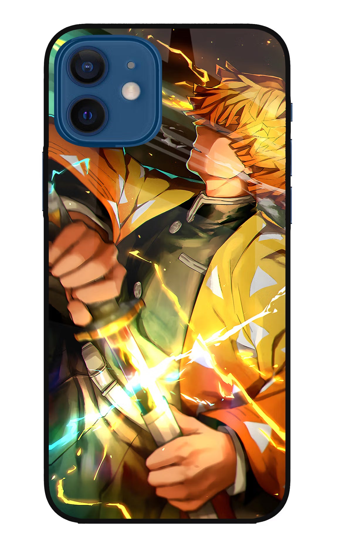 Demon Slayer iPhone 12 Glass Case Back Cover by Casekaro