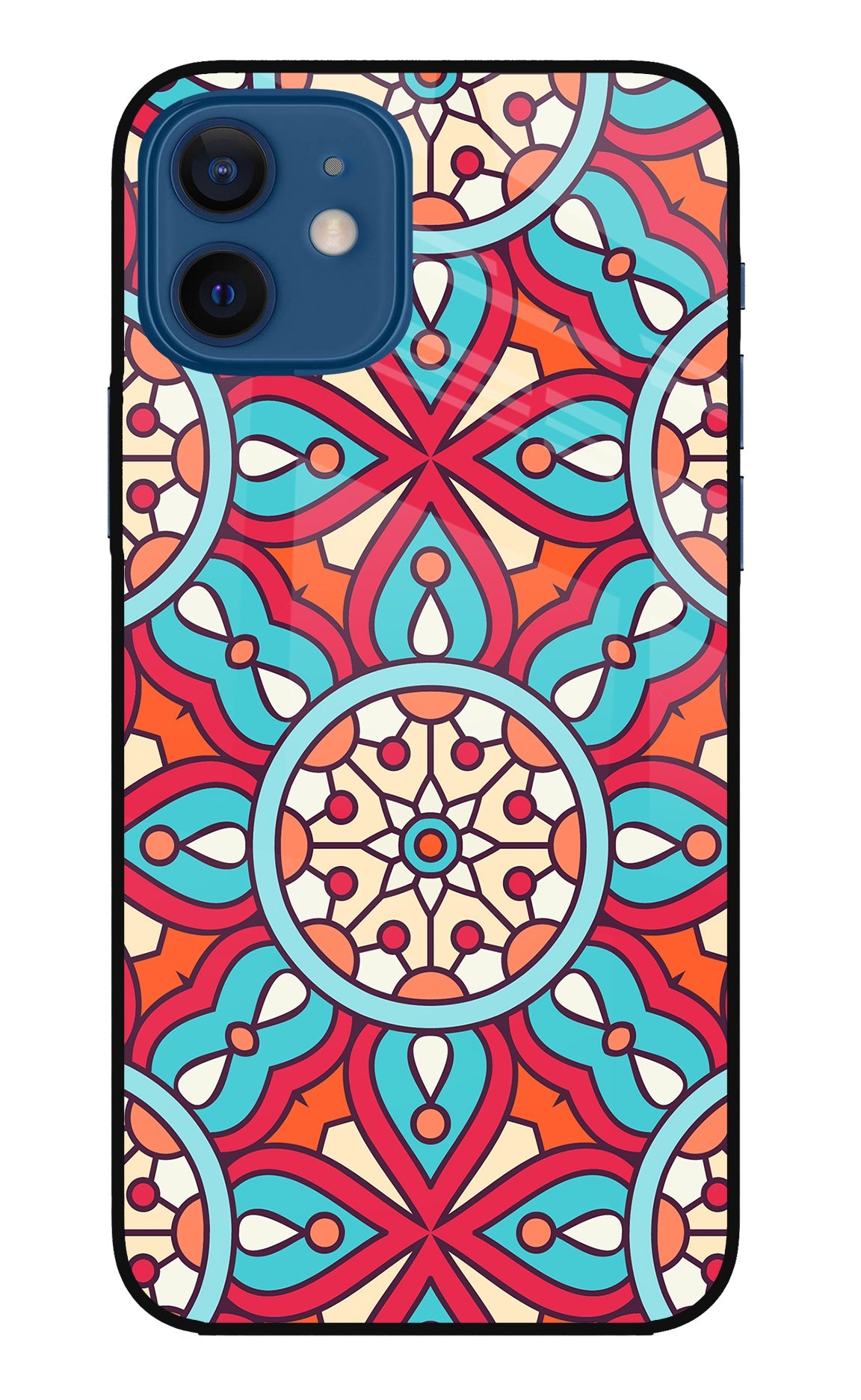 Mandala Geometric iPhone 12 Back Cover