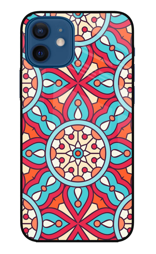 Mandala Geometric iPhone 12 Glass Case