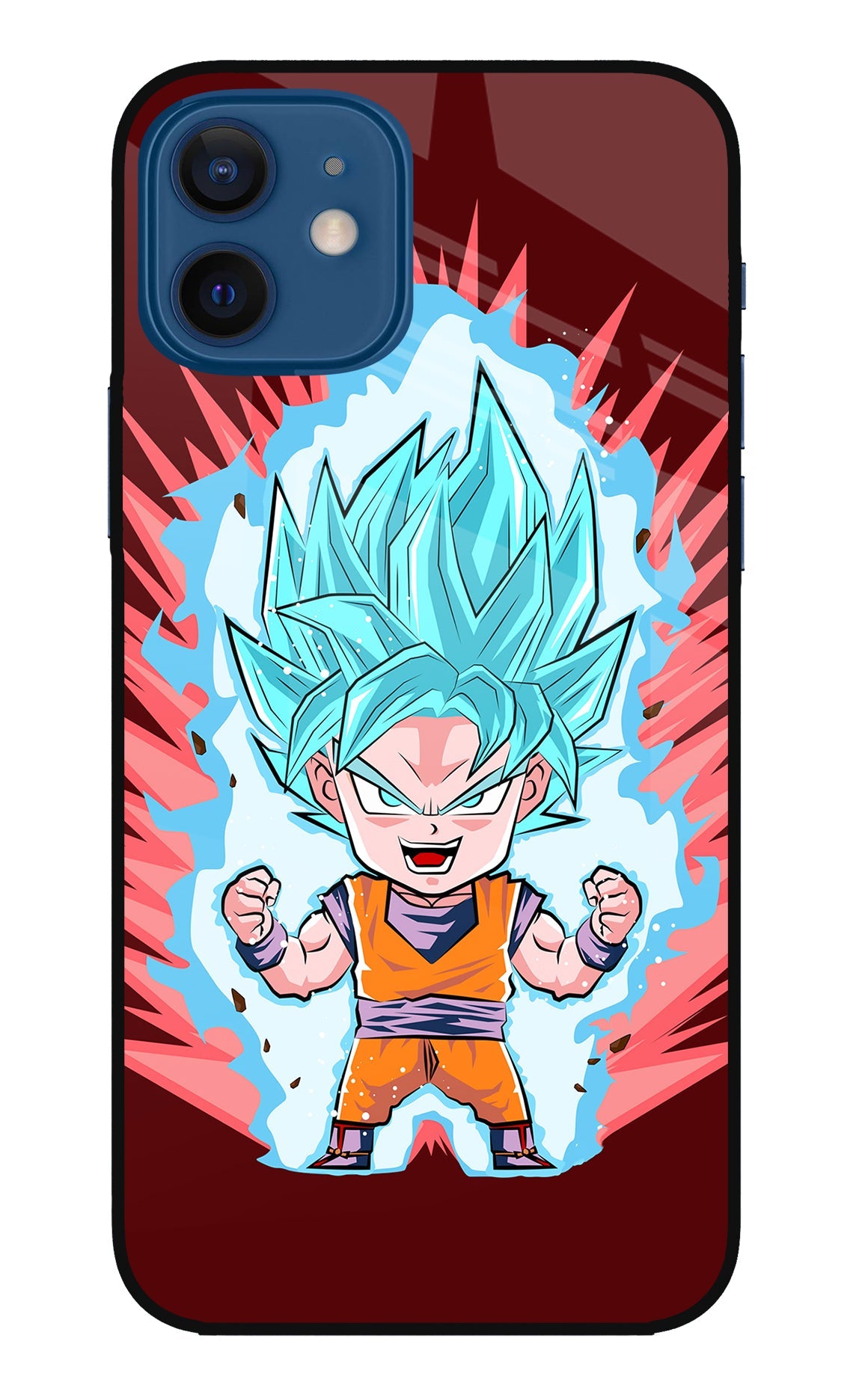 Goku Little iPhone 12 Glass Case