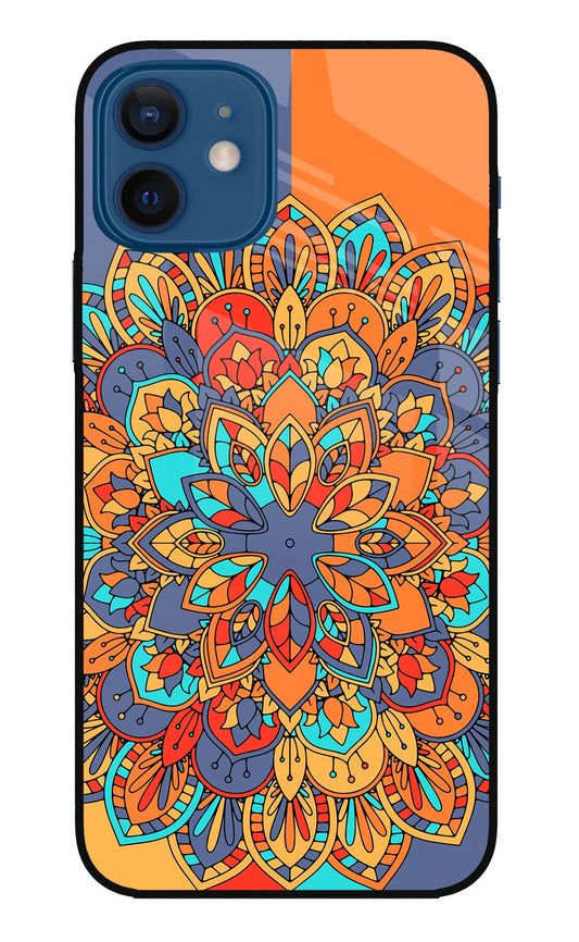 Color Mandala iPhone 12 Glass Case