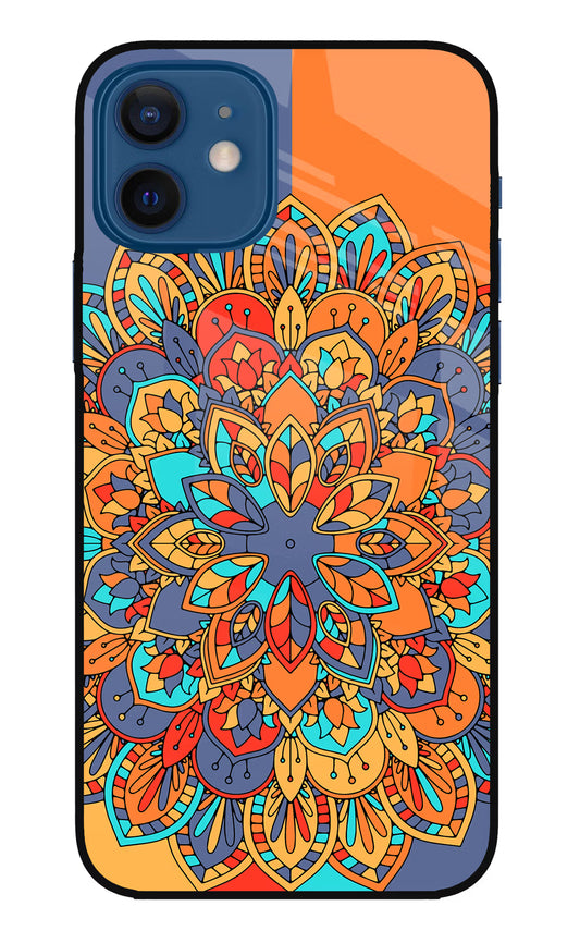 Color Mandala iPhone 12 Glass Case