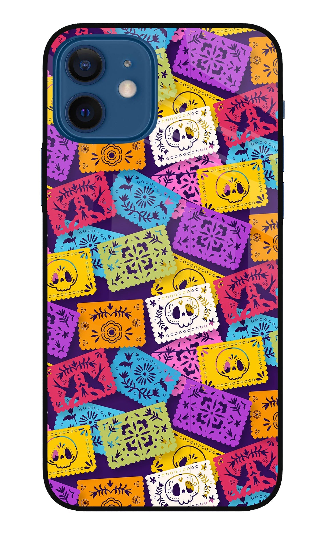 Mexican Pattern iPhone 12 Glass Case