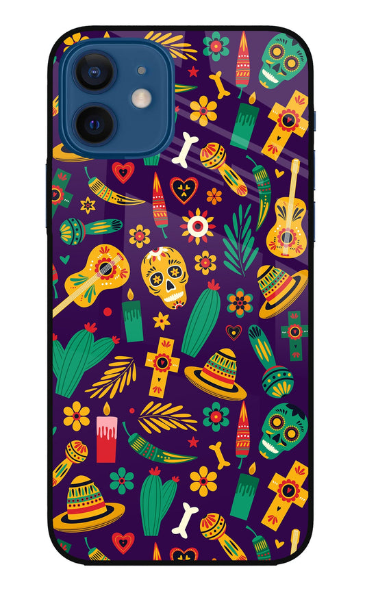 Mexican Artwork iPhone 12 Glass Case