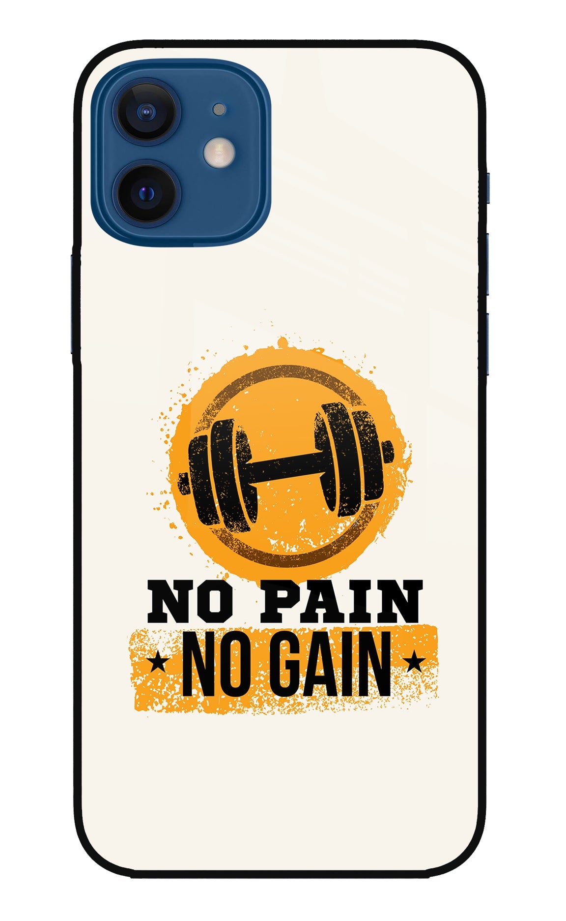 No Pain No Gain iPhone 12 Glass Case