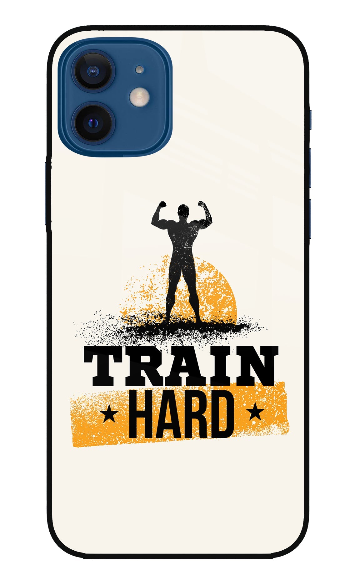 Train Hard iPhone 12 Glass Case