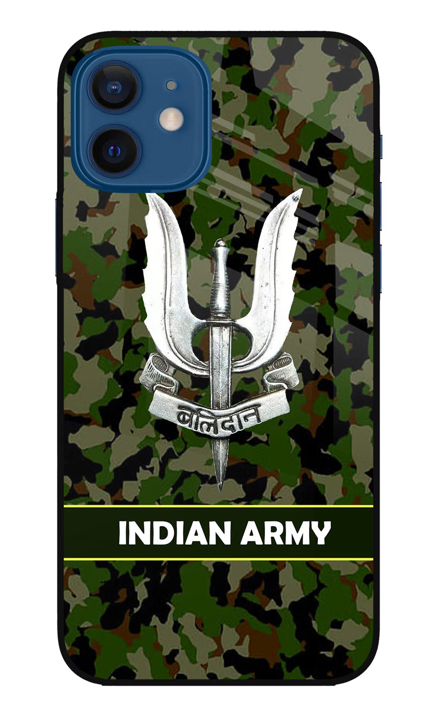 Balidan Indian Logo iPhone 12 Back Cover, Metal case