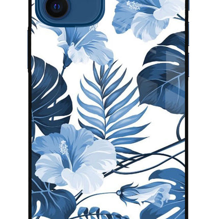 Fabric Art iPhone 12 Glass Case Back Cover by Casekaro