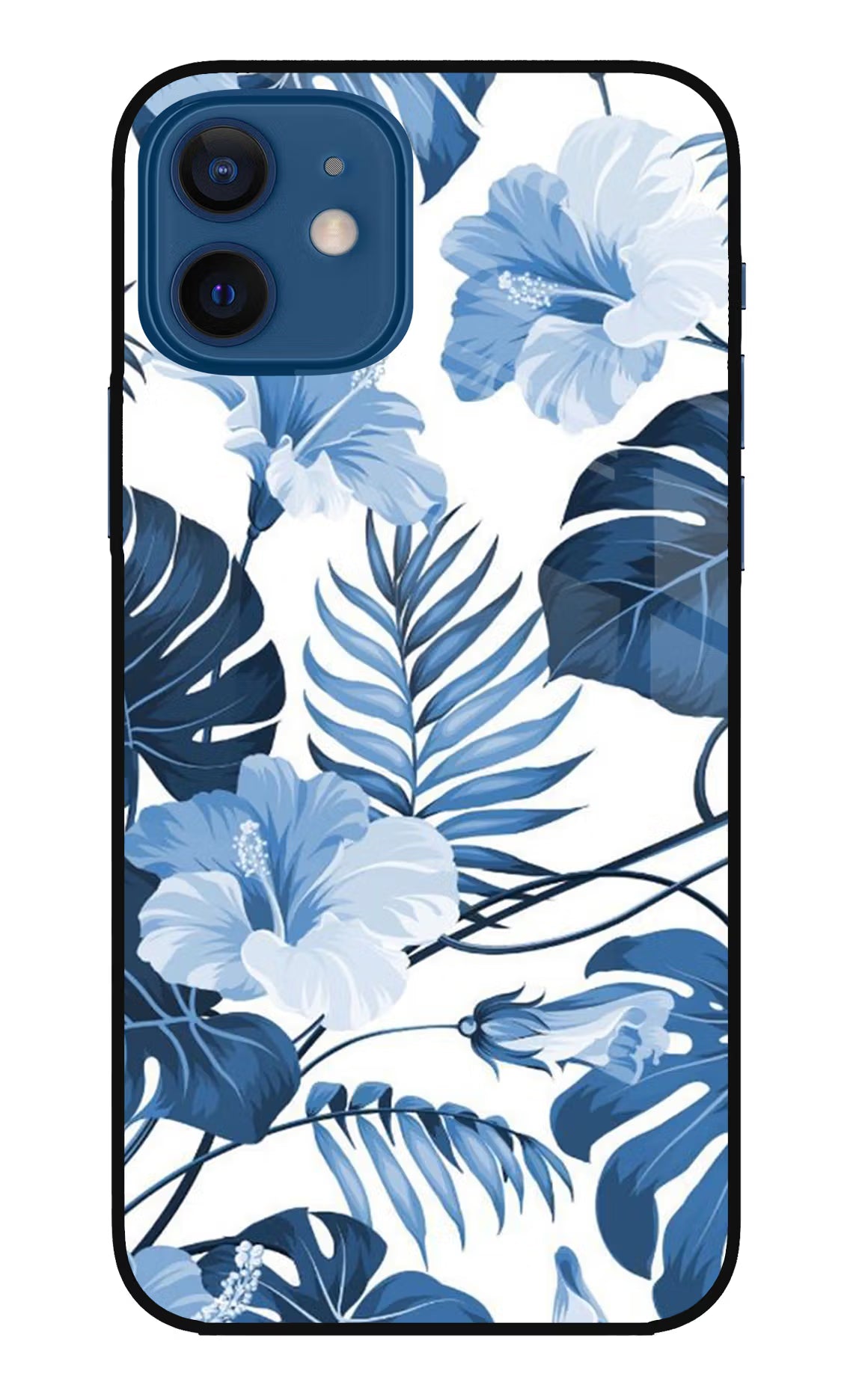 Fabric Art iPhone 12 Glass Case Back Cover by Casekaro