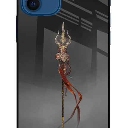 Shiv Trishul iPhone 12 Glass Case Back Cover by Casekaro