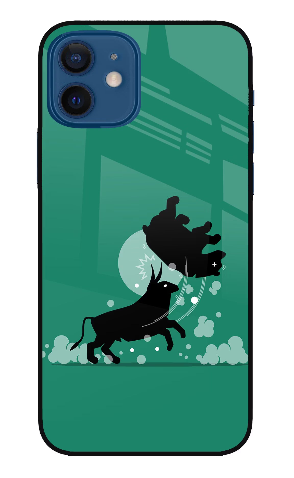 Bull Conqueror iPhone 12 Glass Case