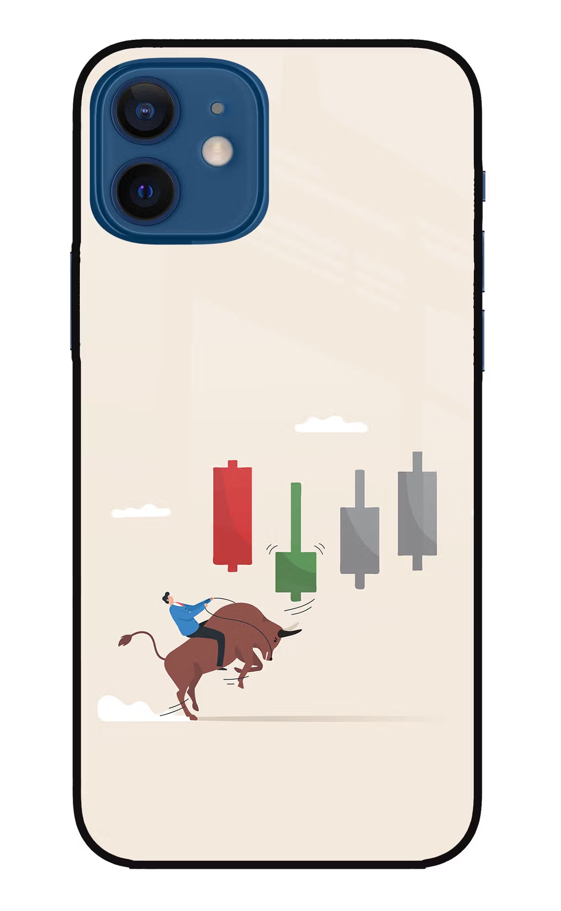 Bull Trading Momentum iPhone 12 Glass Case