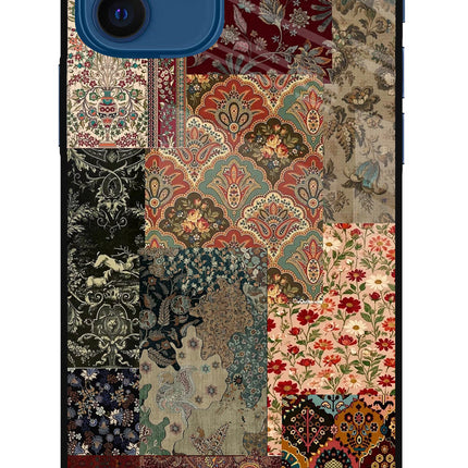 Desi Print iPhone 12 Glass Case