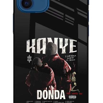 Donda Kanye West iPhone 12 Glass Case Back Cover by Casekaro