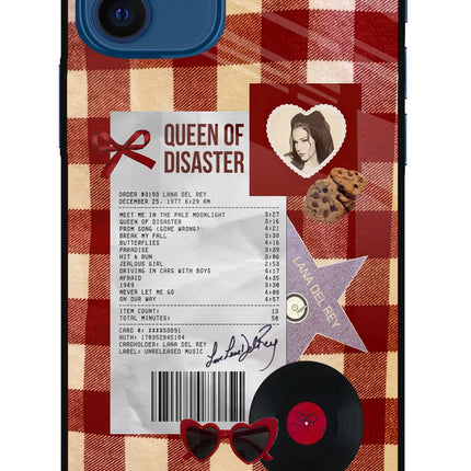 Queen of Disaster iPhone 12 Glass Case