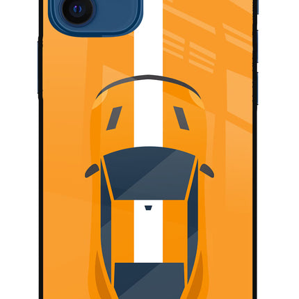 Highway Pursuit iPhone 12 Glass Case Back Cover by Casekaro