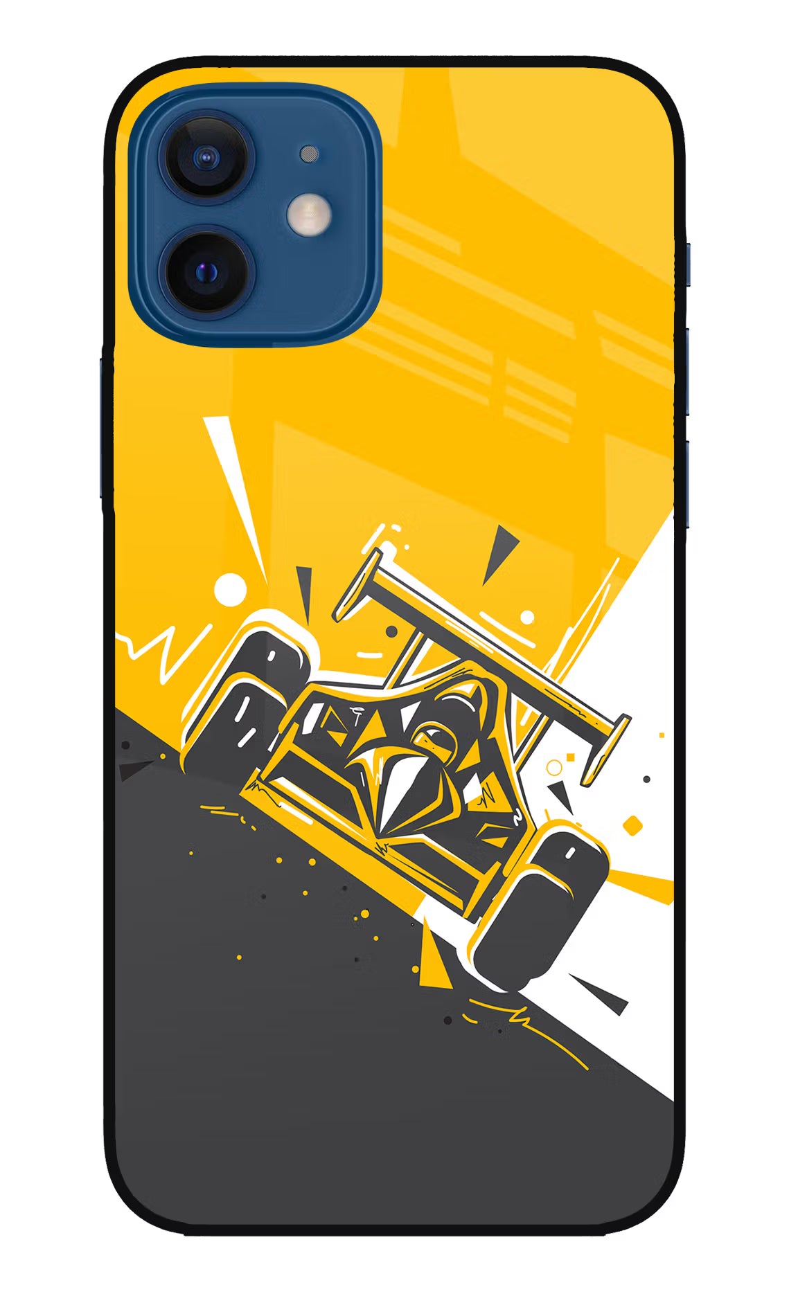 Track King iPhone 12 Glass Case Back Cover by Casekaro