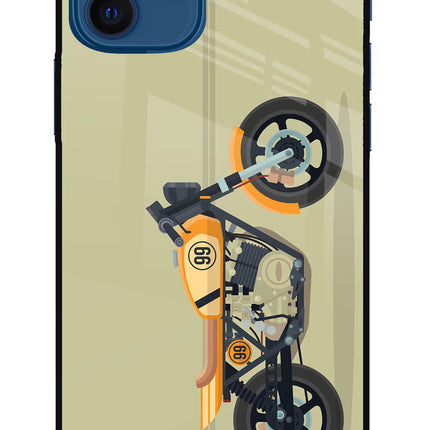 Vertical Speedster iPhone 12 Glass Case