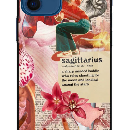 Sagittarius Zodiac iPhone 12 Glass Case
