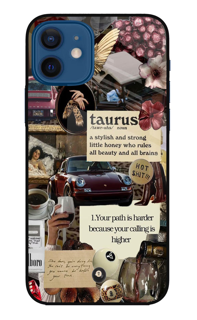 Taurus Zodiac iPhone 12 Glass Case