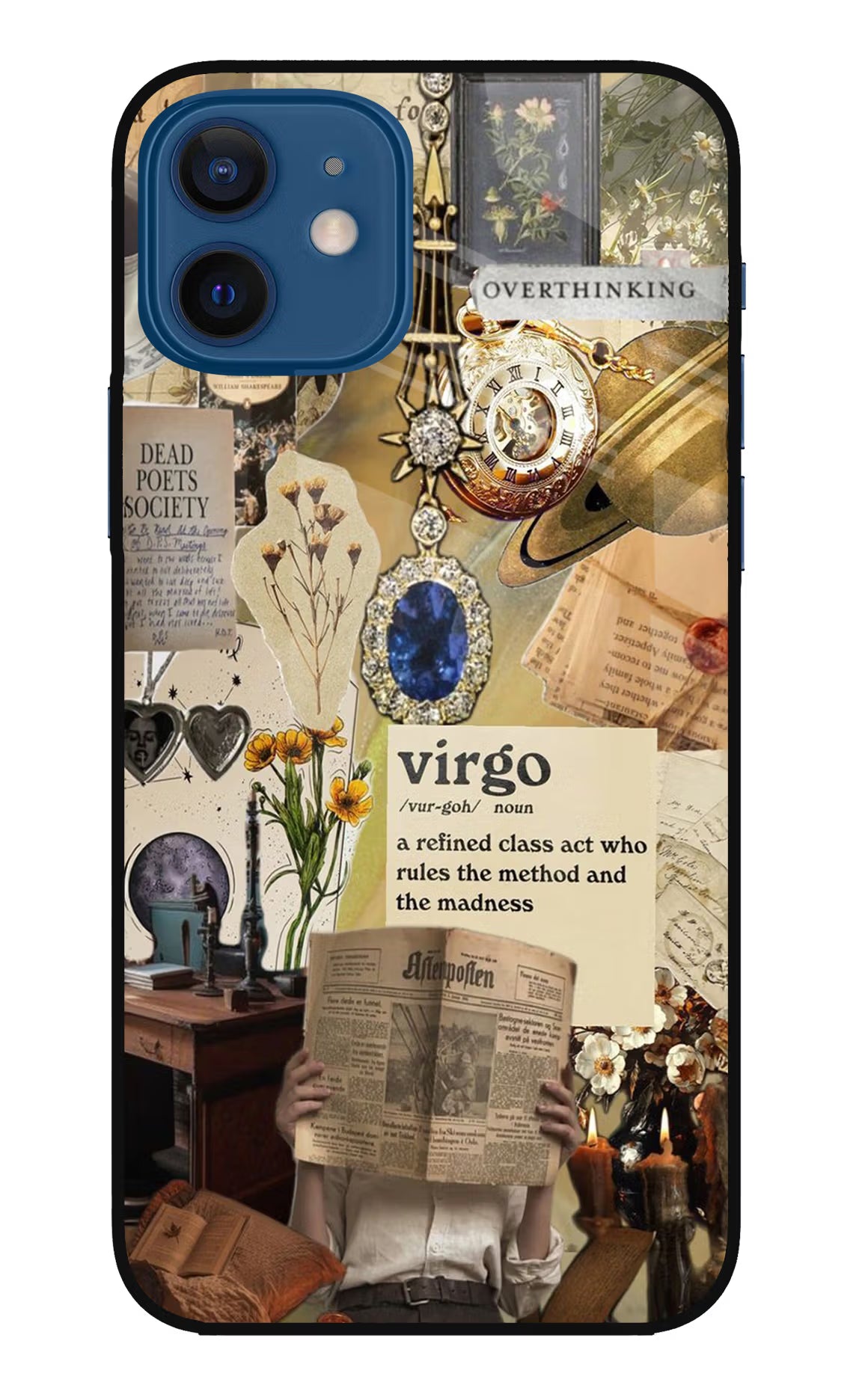 Virgo Zodiac iPhone 12 Glass Case Back Cover by Casekaro