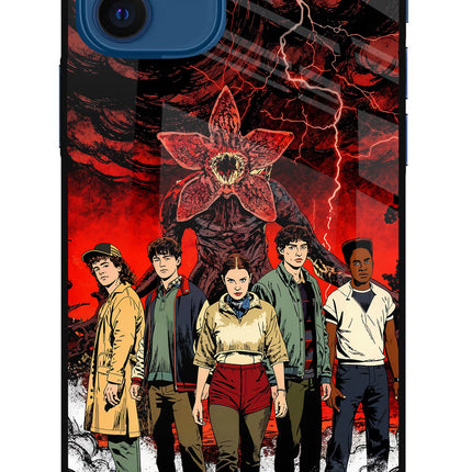 Ordinary Things Characters iPhone 12 Glass Case Back Cover by Casekaro
