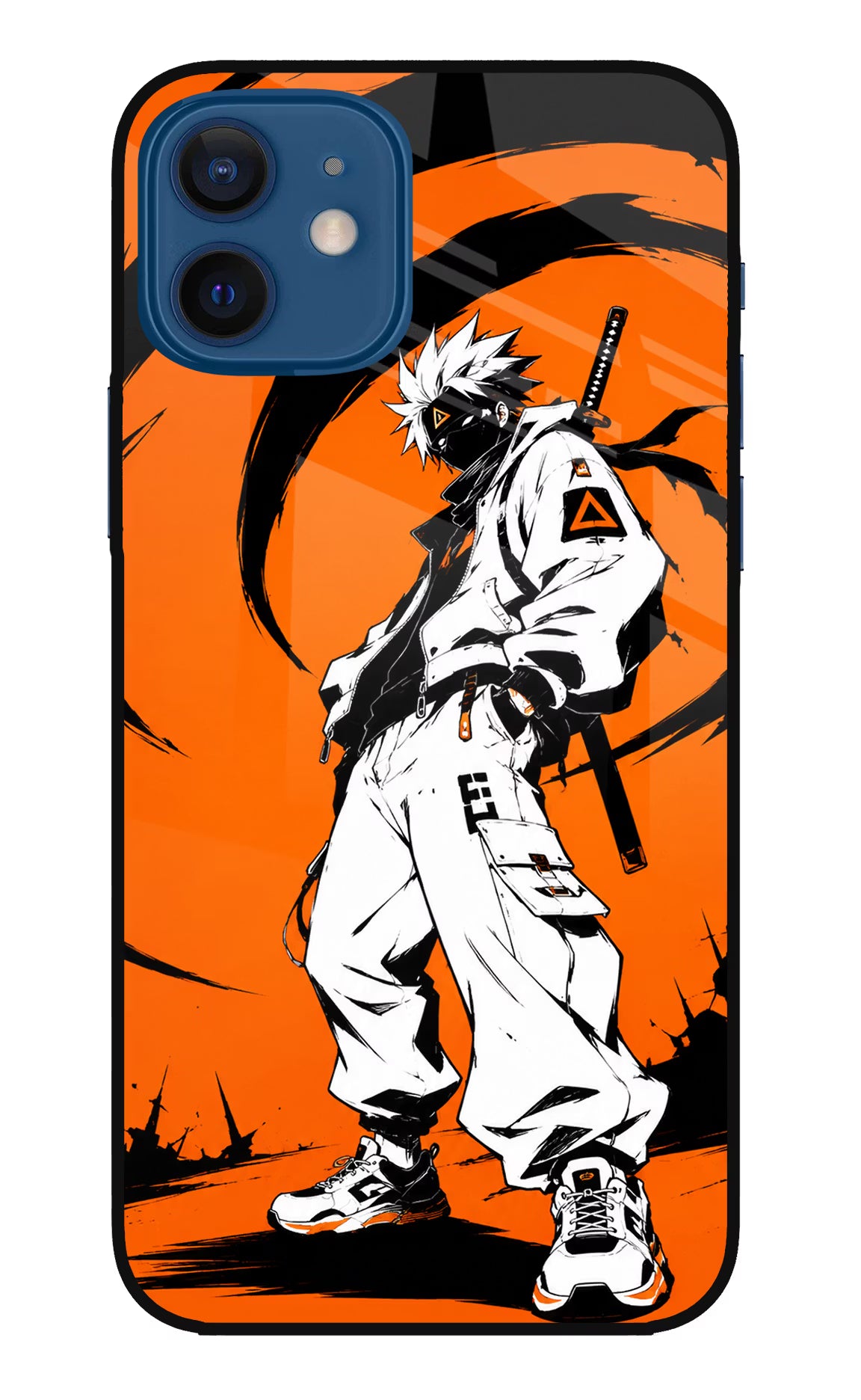 Street Samurai  iPhone 12 Glass Case Back Cover by Casekaro