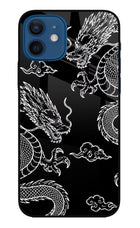 Twin Dragons iPhone 12 Glass Case
