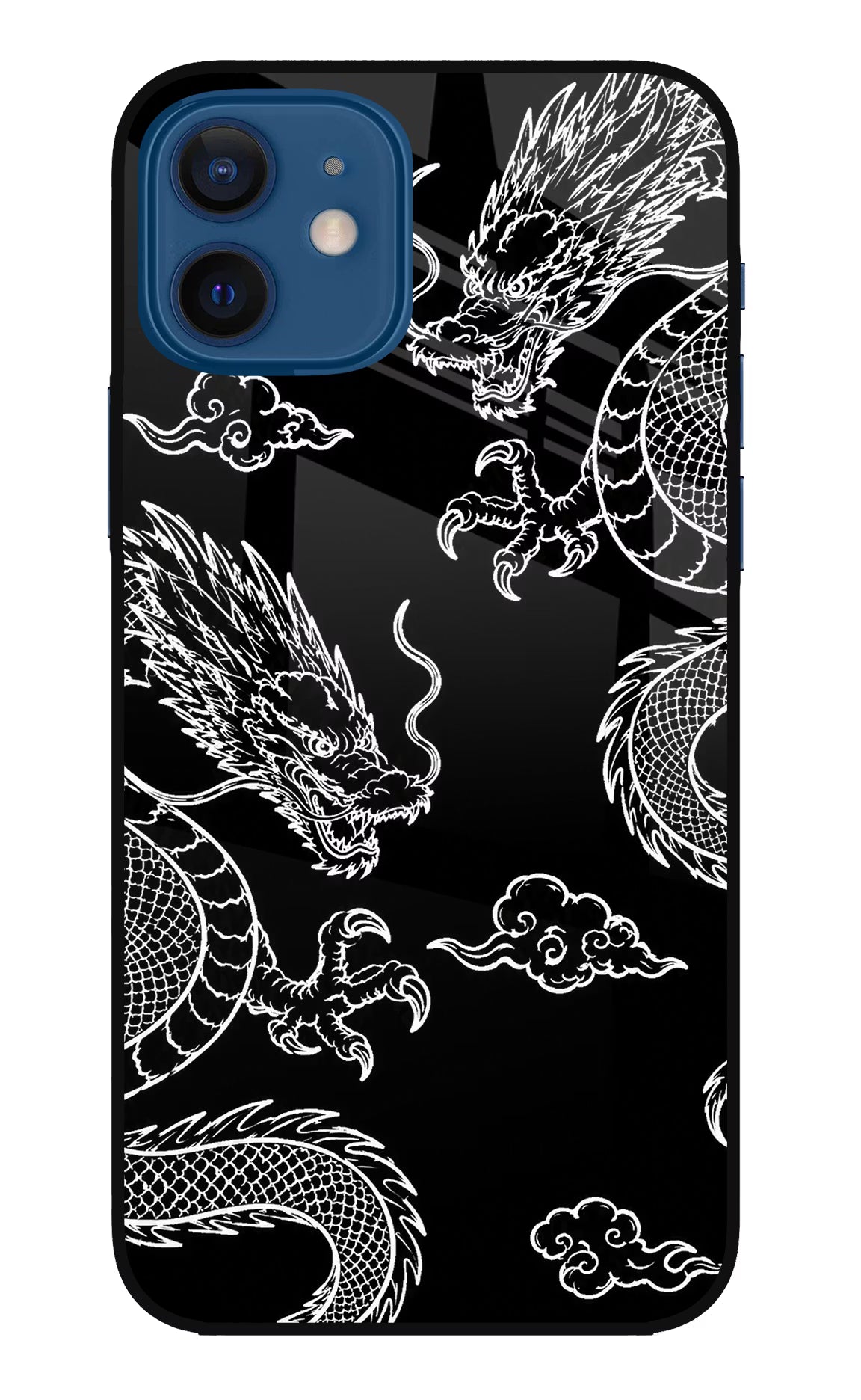 Twin Dragons iPhone 12 Glass Case